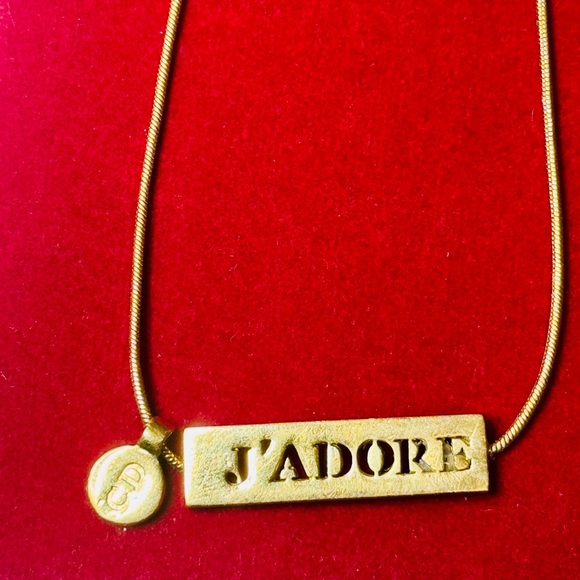 Dior Gold J'ADORE Pendant Necklace - Picture 2 of 15